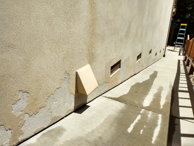 Stucco Finish Detaching From Wall