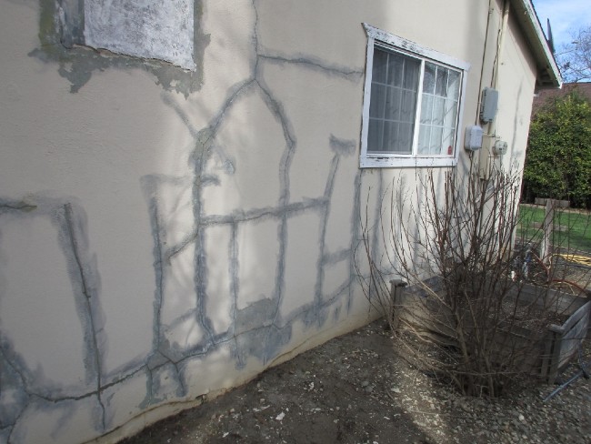 Exposed Cracks In Stucco