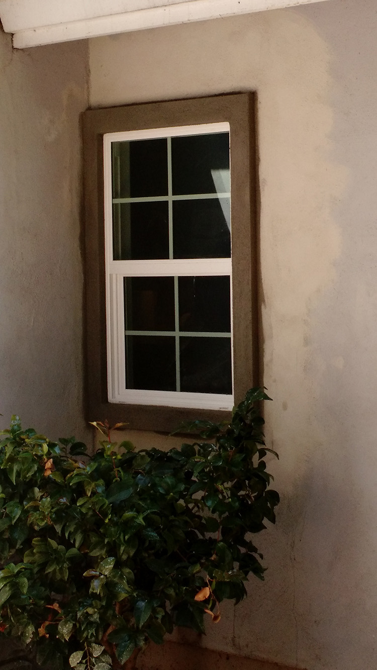 Stucco Window Repair Finished