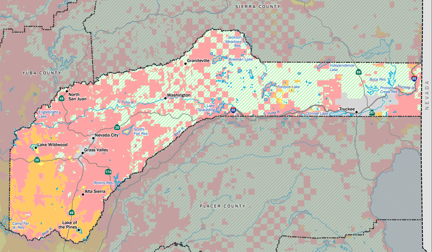 Nevada County WUI Map Nevada County WUI Map